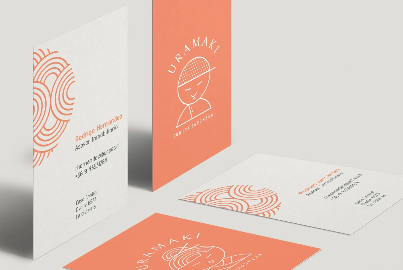 Diseño de tarjeta de presentación Uramaki Sushi