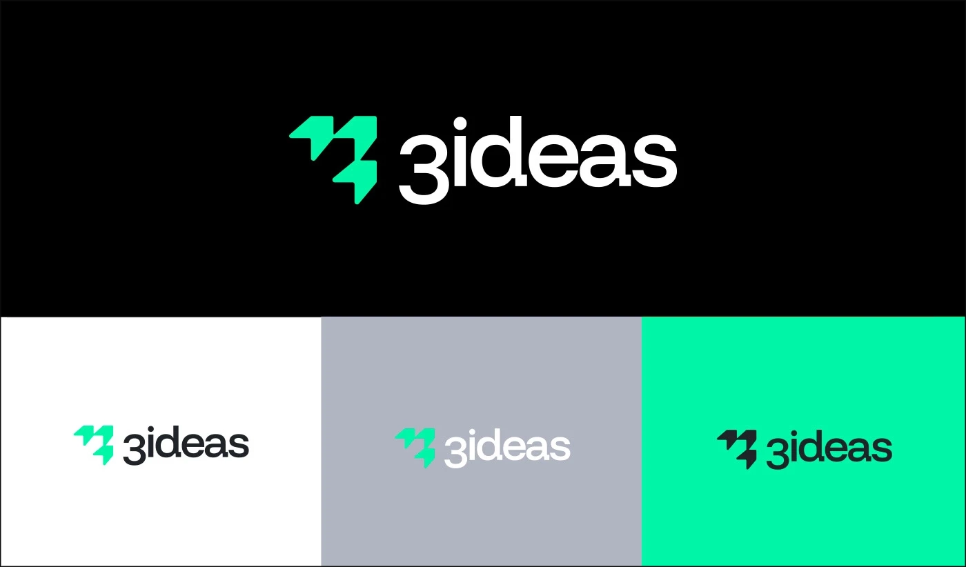Dise&ntilde;o de logo profesional desarrollado para 3 Ideas