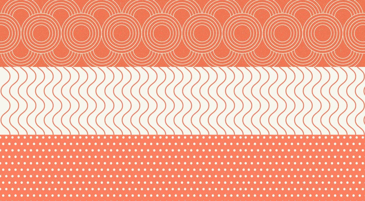 Texturas gráficas utilizadas en la identidad visual Uramaki Sushi