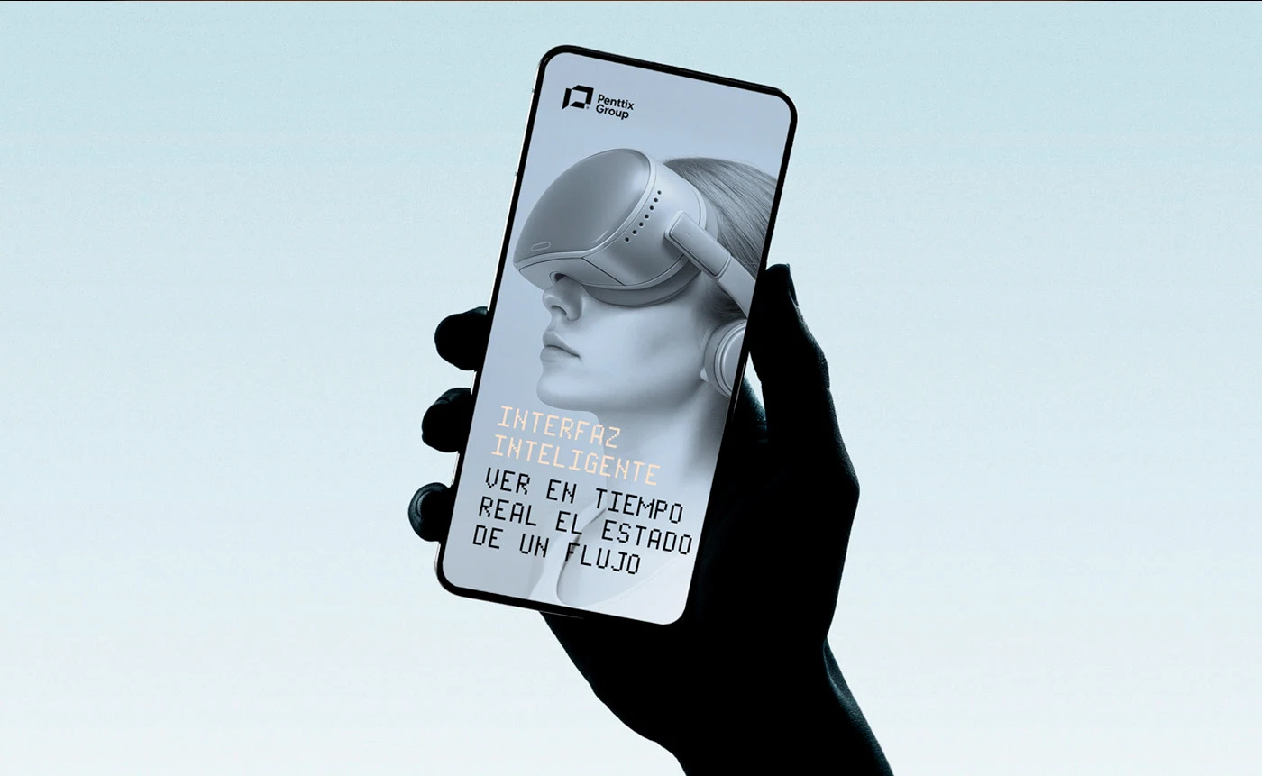 Aviso publicitario de Penttix Group adaptado a formato celular