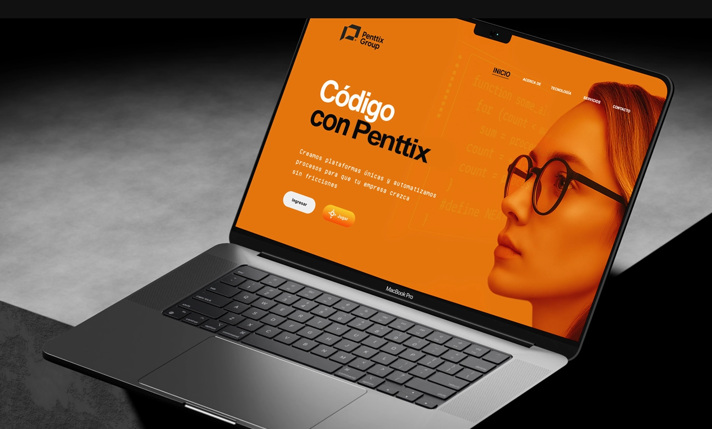 Dise&ntilde;o del sitio web corporativo de Penttix Group